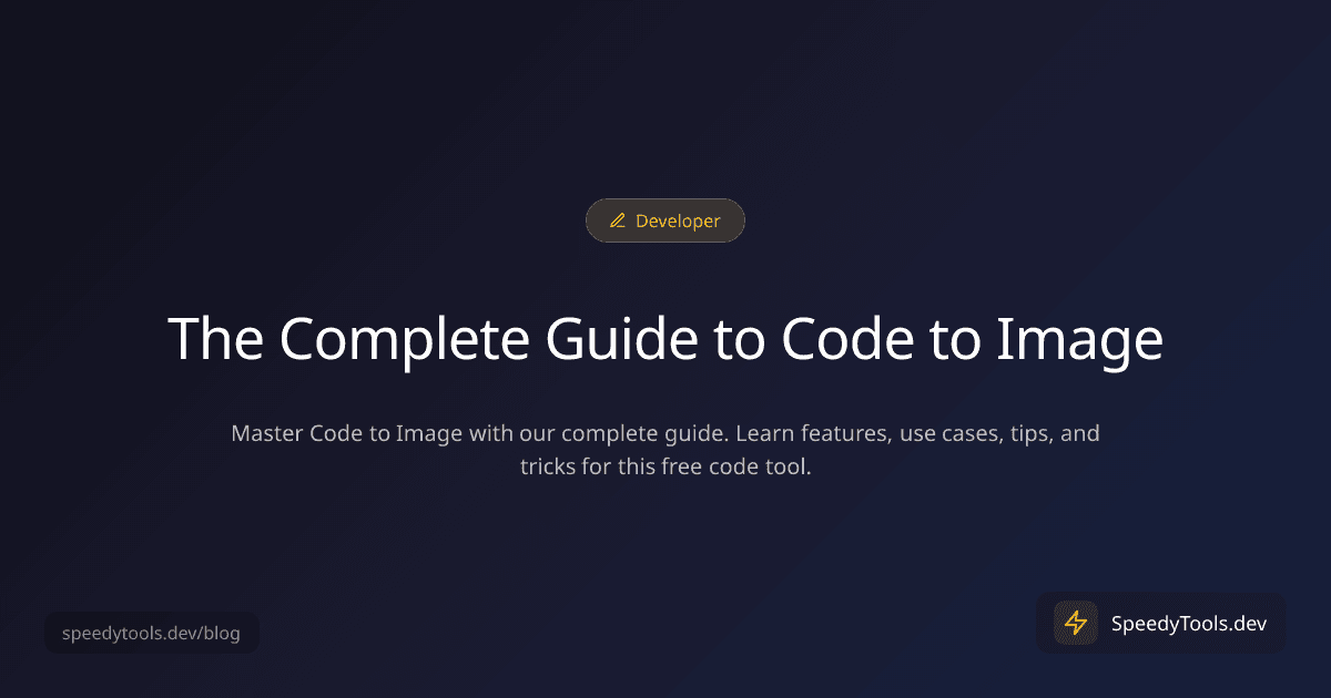 The Complete Guide to Code to Image