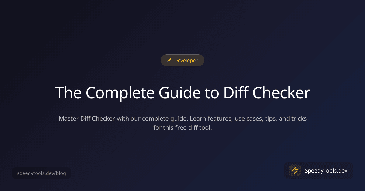 The Complete Guide to Diff Checker
