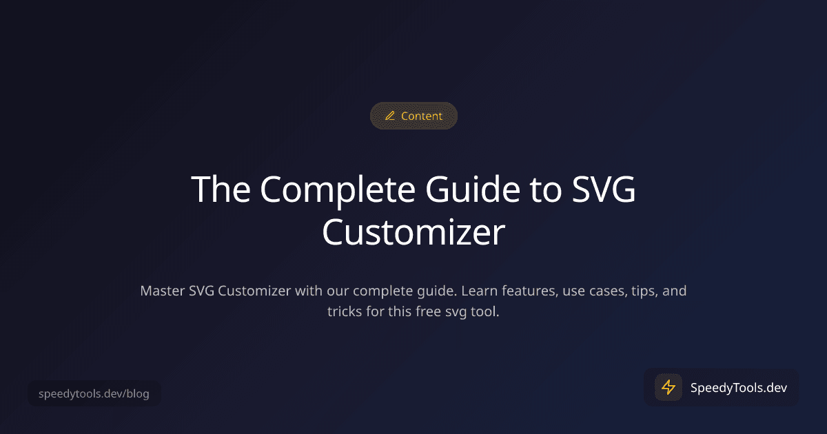 The Complete Guide to SVG Customizer