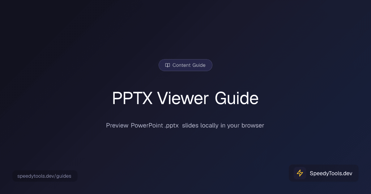 PPTX Viewer guide