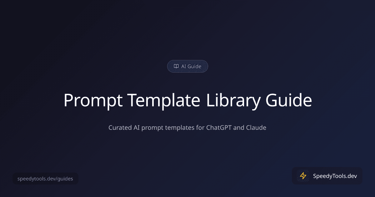 Prompt Template Library guide