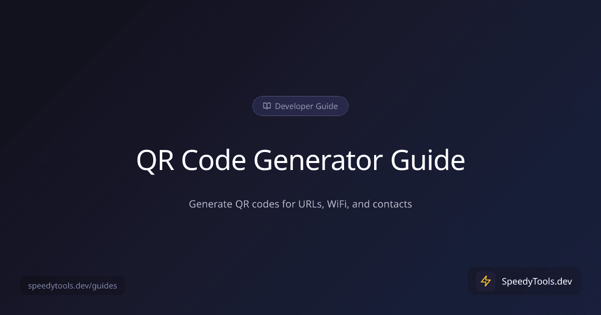 QR Code Generator guide