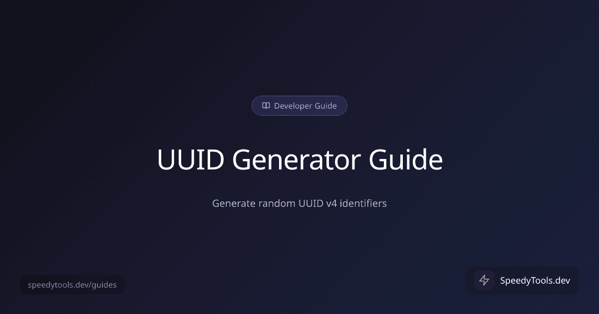 UUID Generator guide