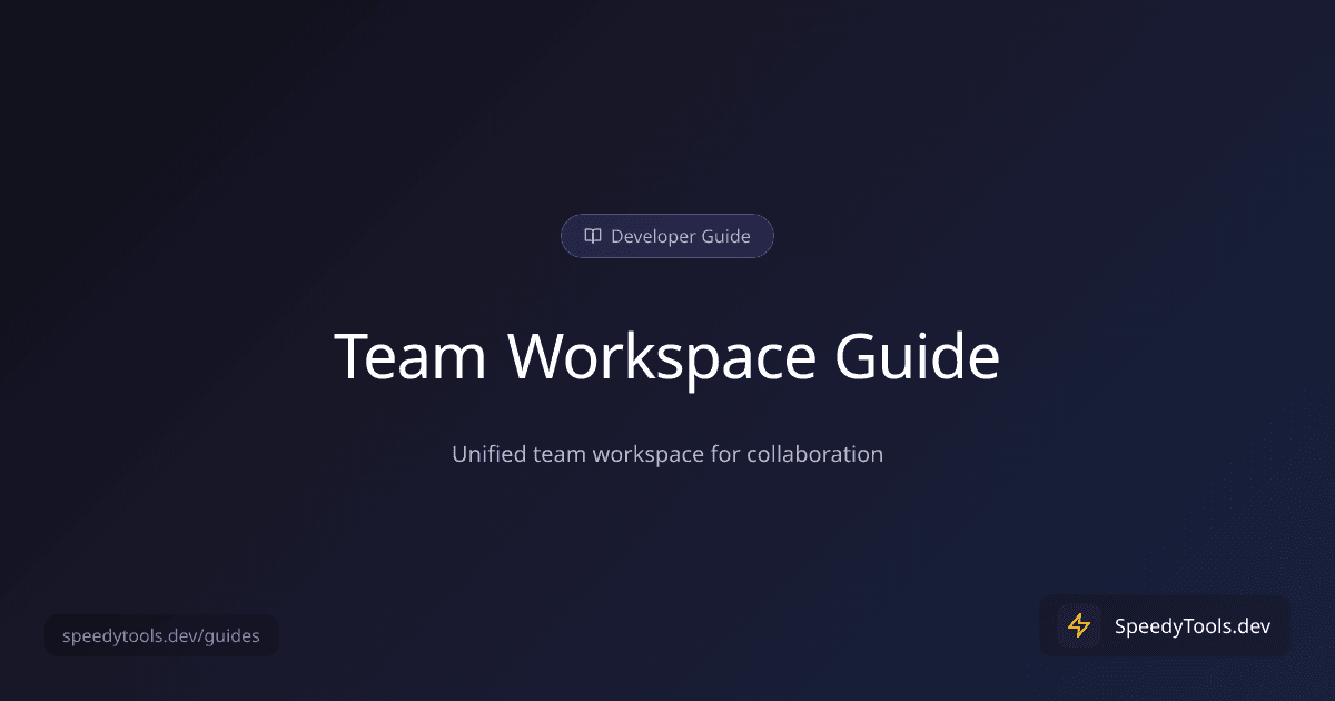 Team Workspace guide